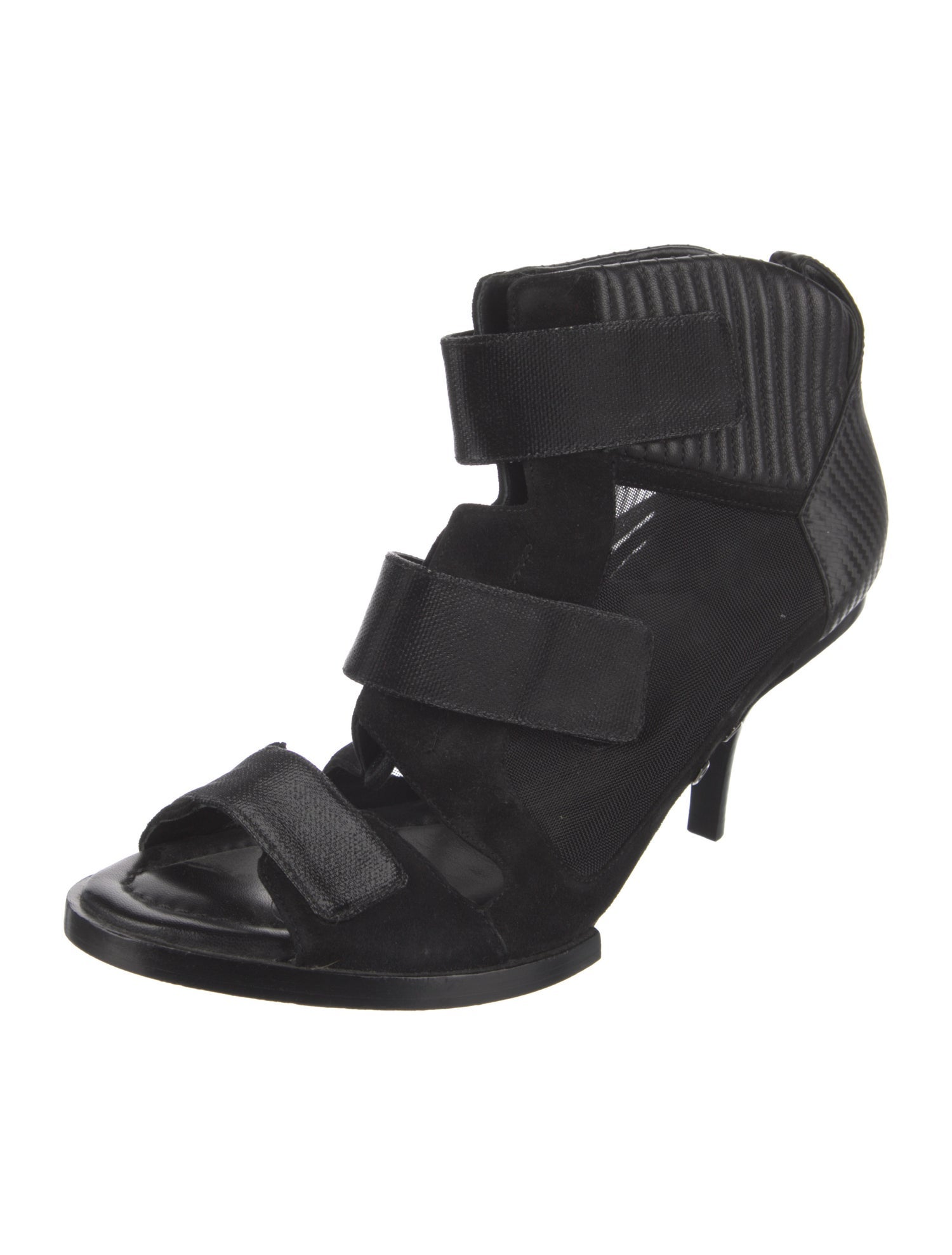 Alexander Wang Leather Mesh Accents Sandals