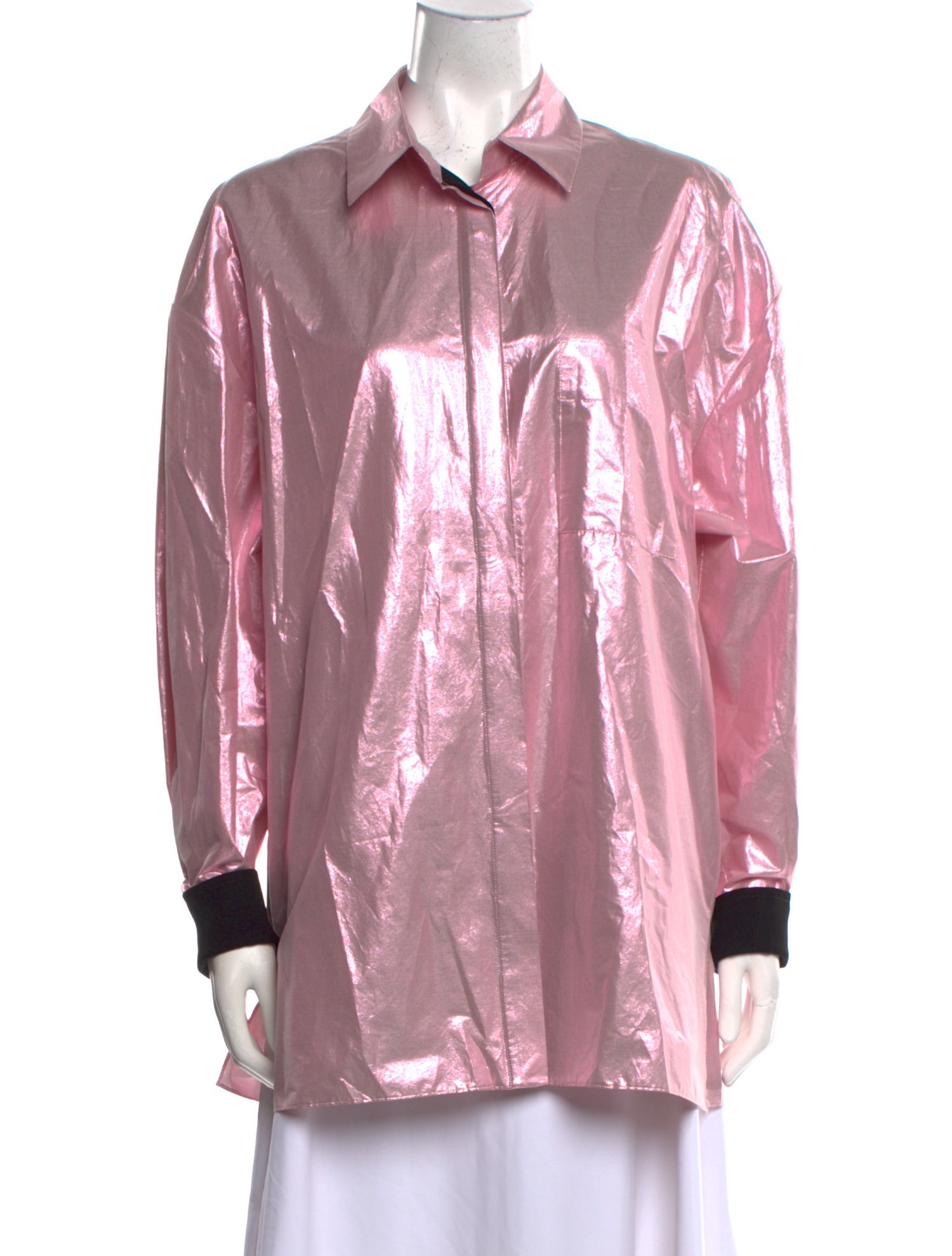 Alexander Wang Long Sleeve Button-Up Top