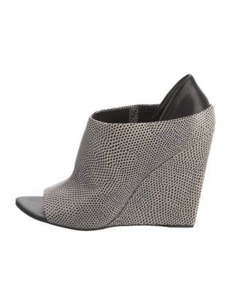 Alexander Wang Leather Printed Mules