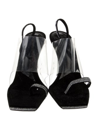 Alexander Wang PVC Printed Slingback Sandals