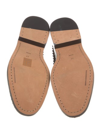 Alexander Wang Leather Studded Accents Oxfords