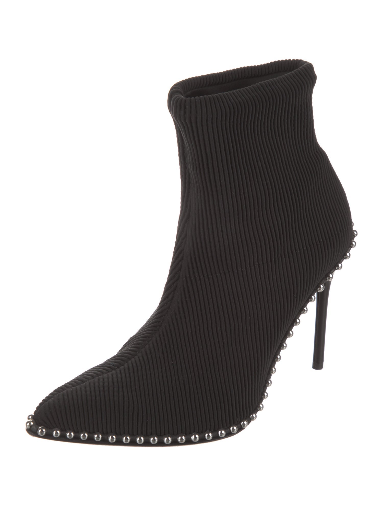 Alexander Wang Printed Studded Accents Sock Boots