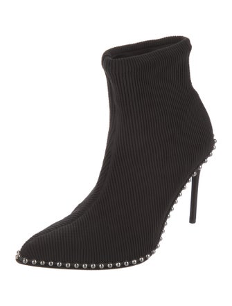 Alexander Wang Printed Studded Accents Sock Boots