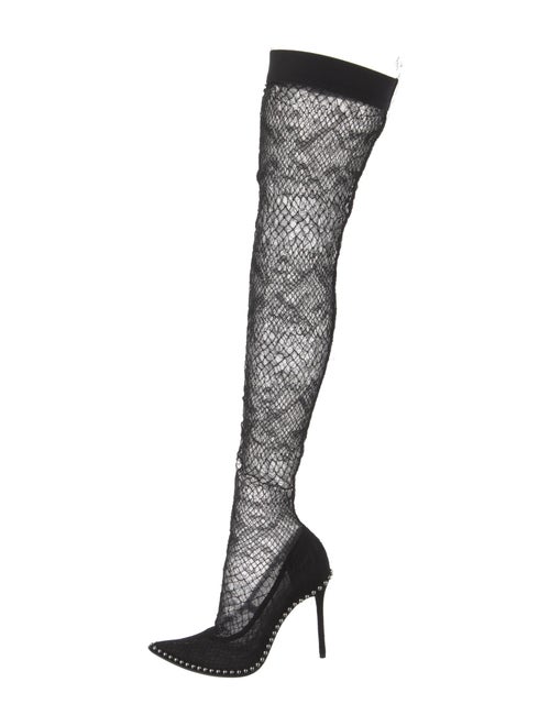 Alexander Wang Lace Studded Accents Sock Boots