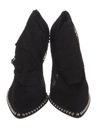 Alexander Wang Lace Studded Accents Sock Boots