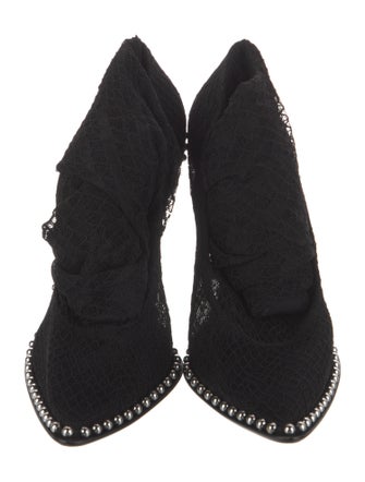 Alexander Wang Lace Studded Accents Sock Boots