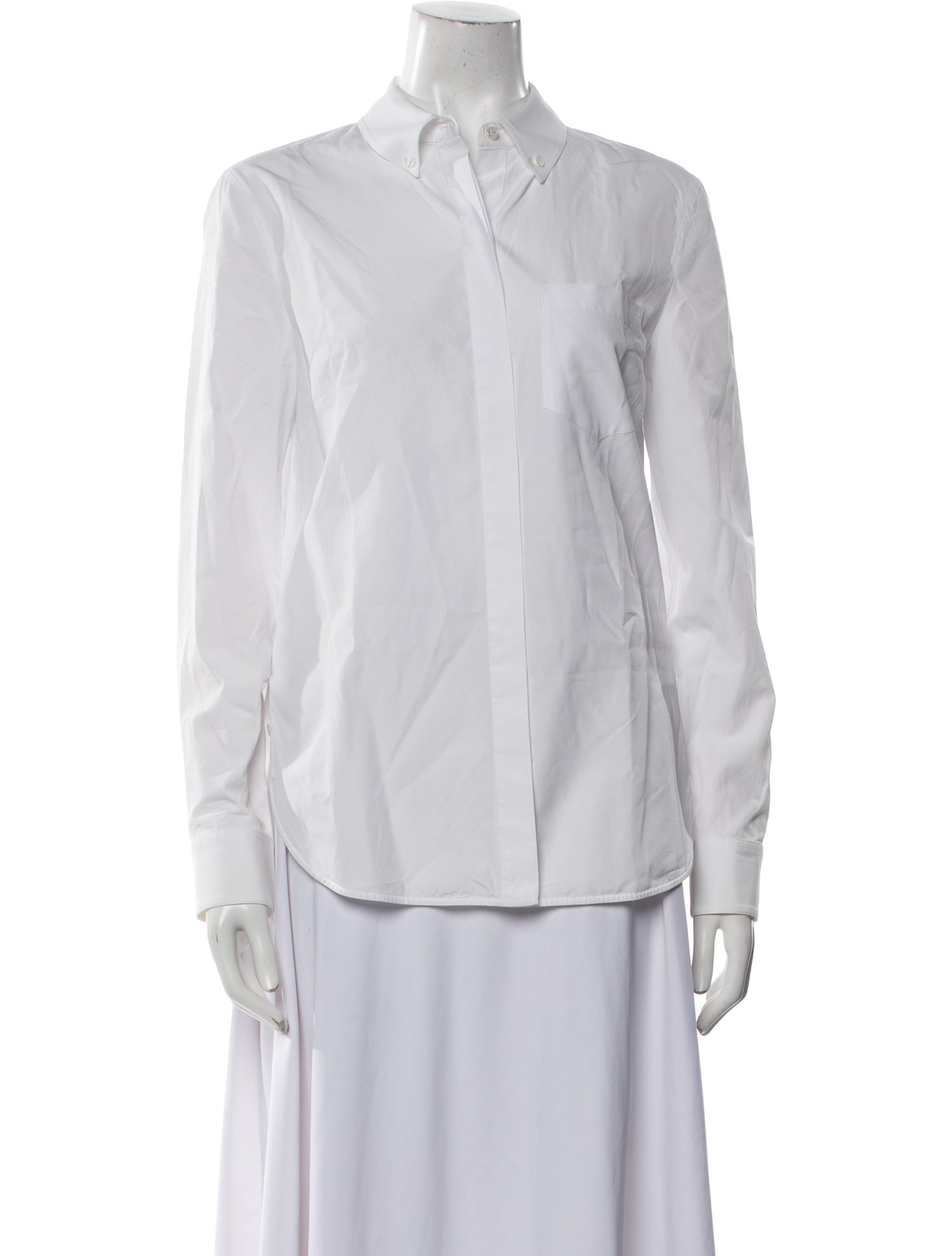 Alexander Wang Long Sleeve Button-Up Top