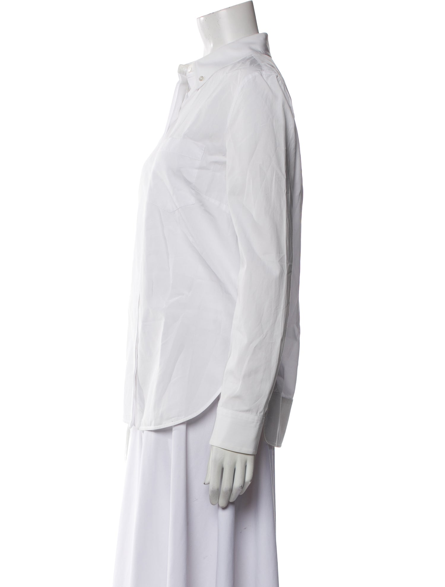 Alexander Wang Long Sleeve Button-Up Top