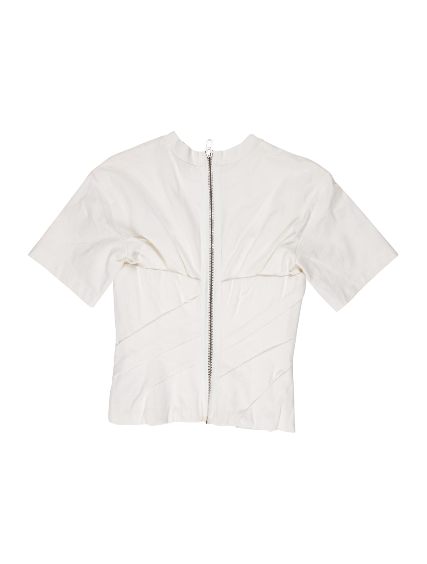 Alexander Wang Strapless Short Sleeve Crop Top