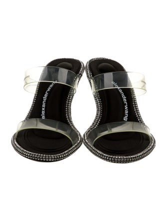 Alexander Wang PVC Crystal Embellishments Slides