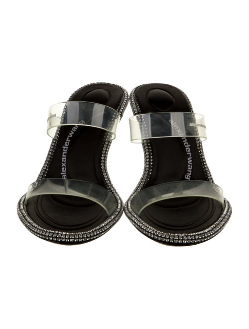 Alexander Wang Neoprene Crystal Embellishments Slides