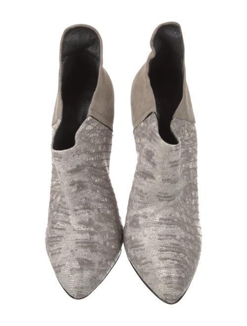 Alexander Wang Embossed Leather Animal Print Boots