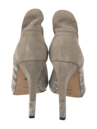 Alexander Wang Embossed Leather Animal Print Boots