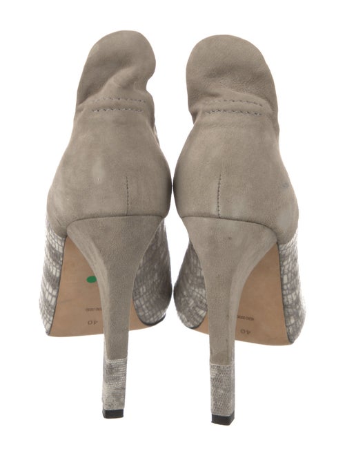 Alexander Wang Embossed Leather Animal Print Boots