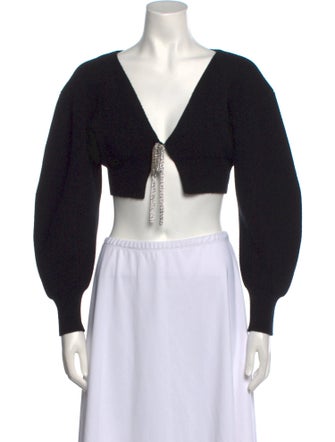 Alexander Wang Wool Plunge Neckline Sweater