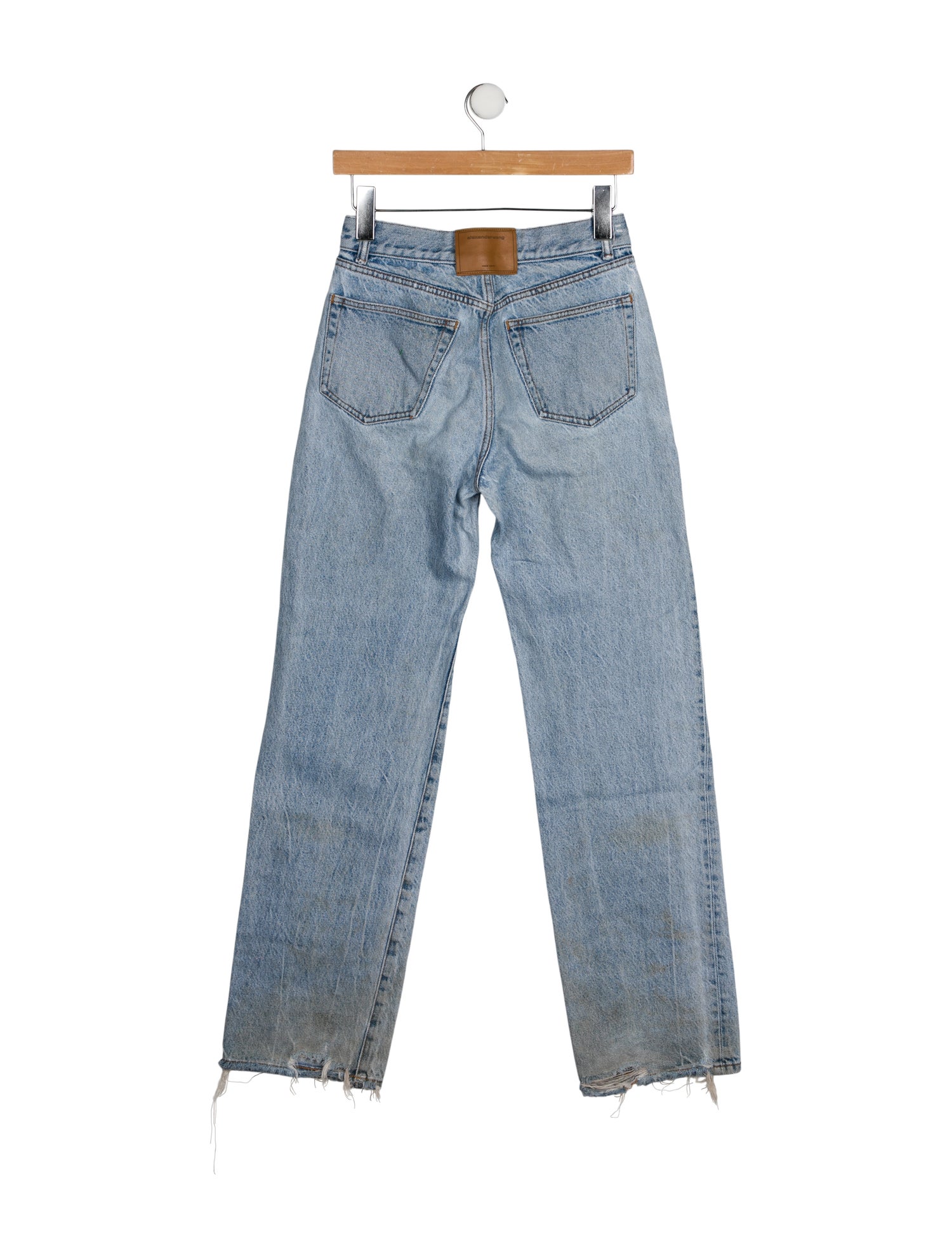 Alexander Wang Mid-Rise Straight Leg Jeans