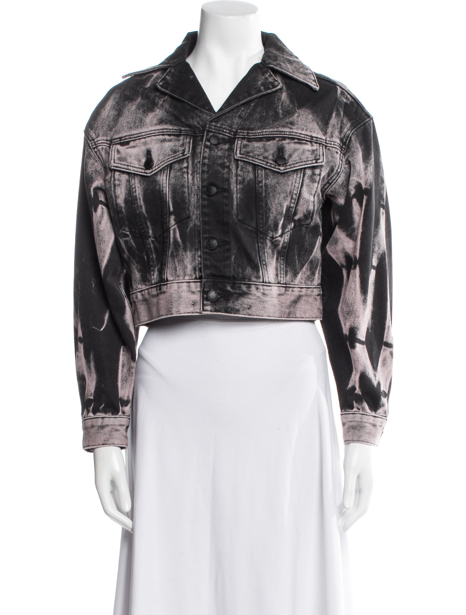 Alexander Wang Tie-Dye Print Denim Jacket