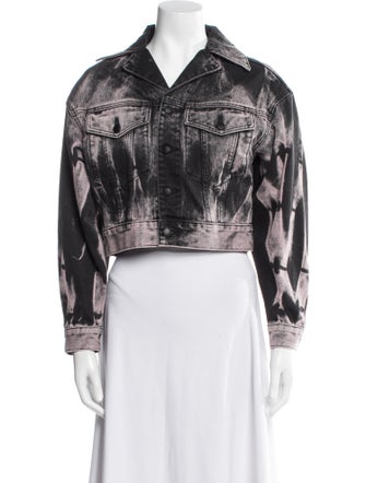 Alexander Wang Tie-Dye Print Denim Jacket