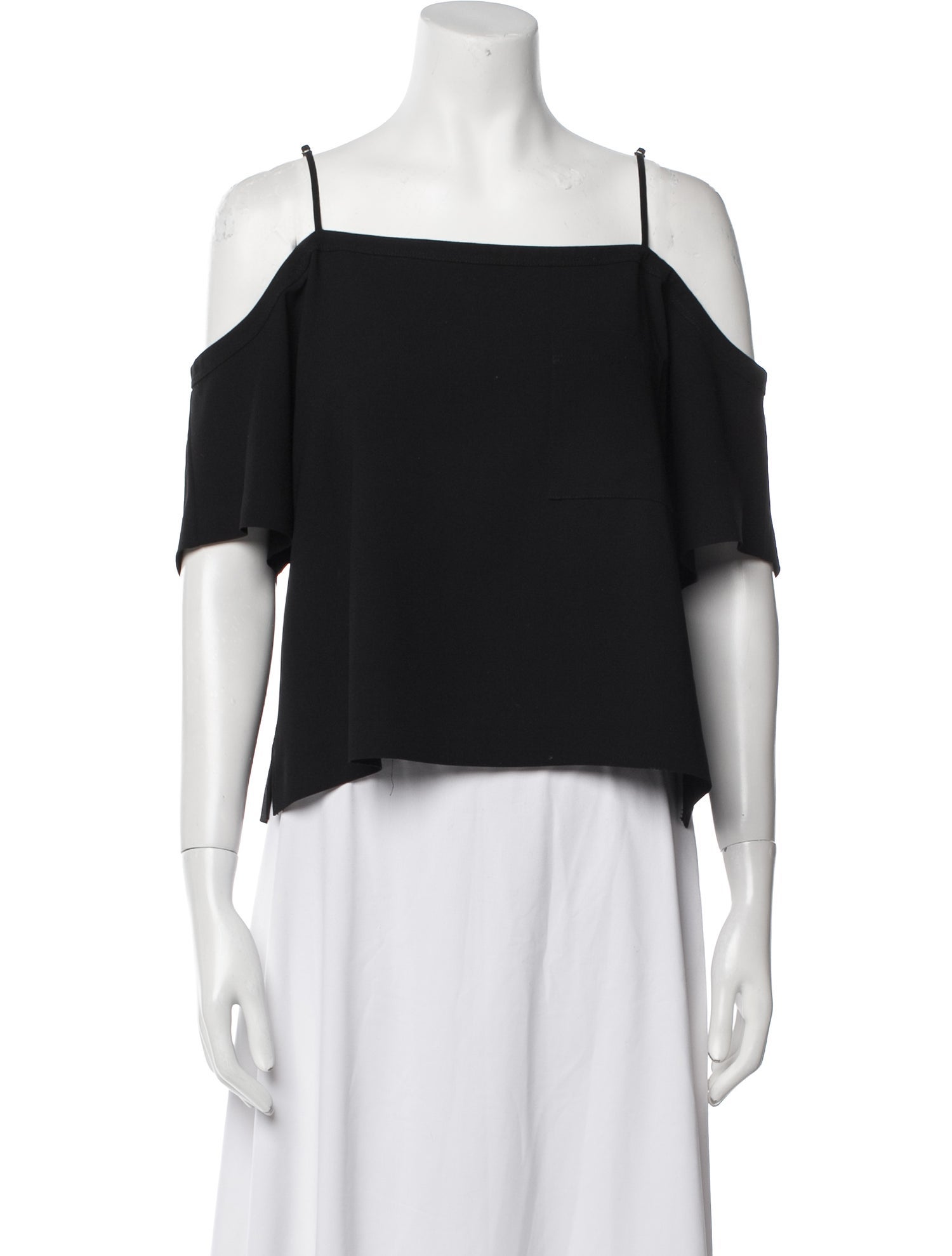Alexanderwang.T Square Neckline Short Sleeve Blouse