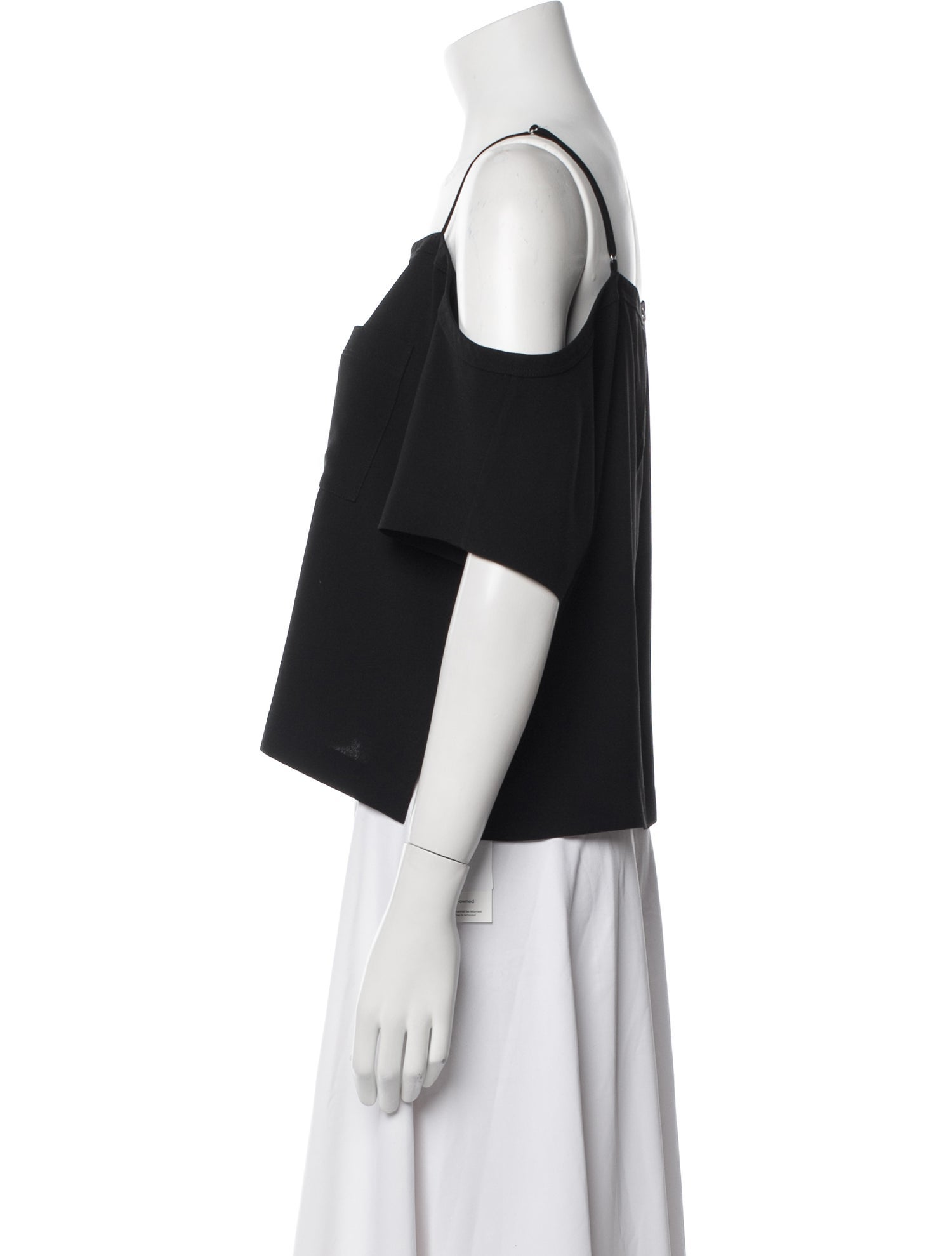 Alexanderwang.T Square Neckline Short Sleeve Blouse