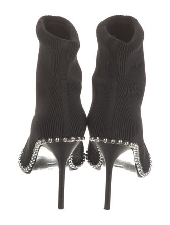Alexander Wang Nylon Studded Accents Sock Boots
