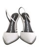 Alexander Wang Leather Studded Accents Slingback Pumps