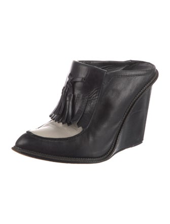 Alexander Wang Leather Tassel Accents Mules