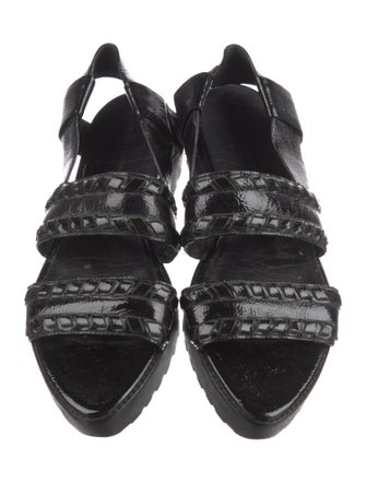 Alexander Wang Patent Leather Gladiator Sandals
