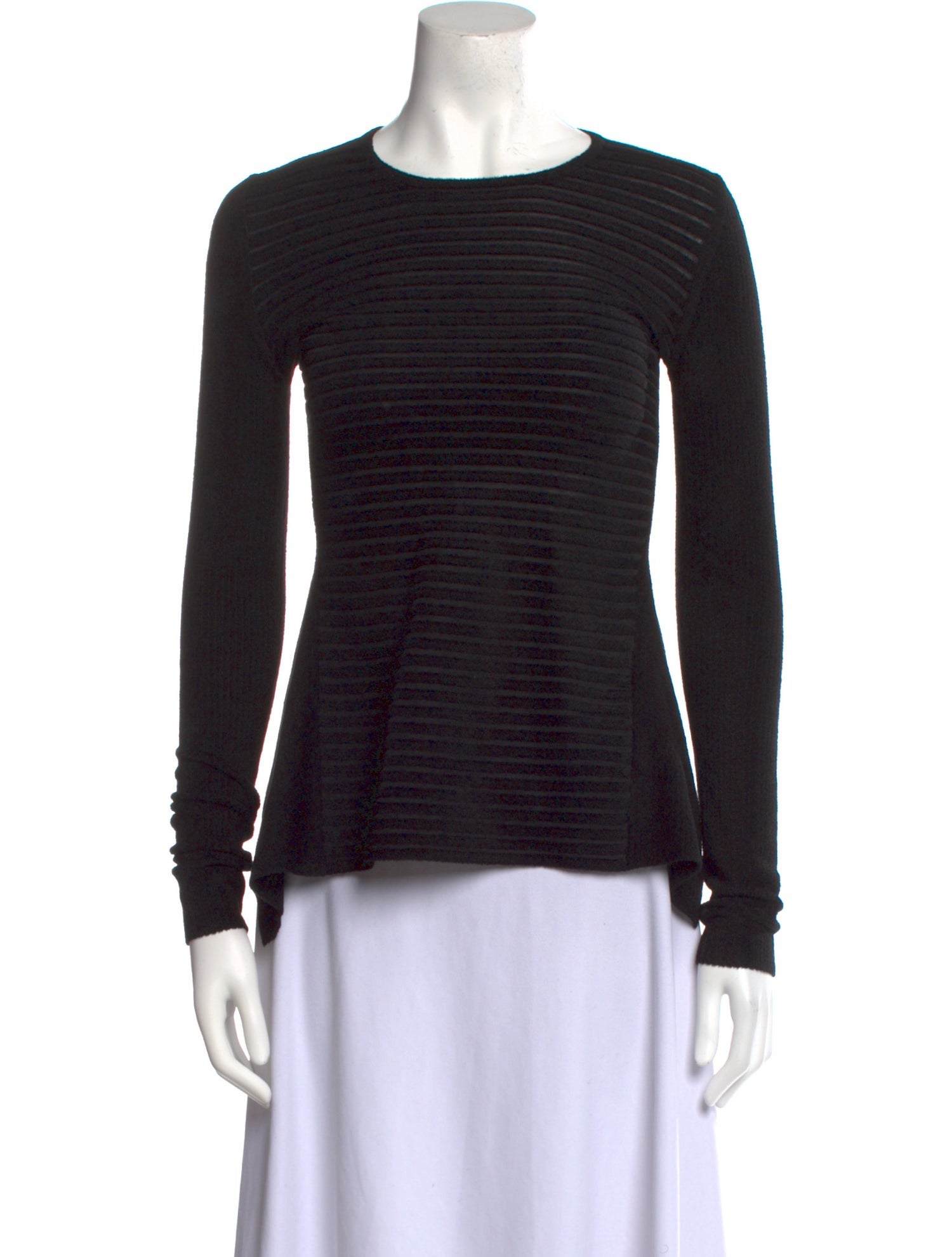 Alexander Wang Crew Neck Long Sleeve Top