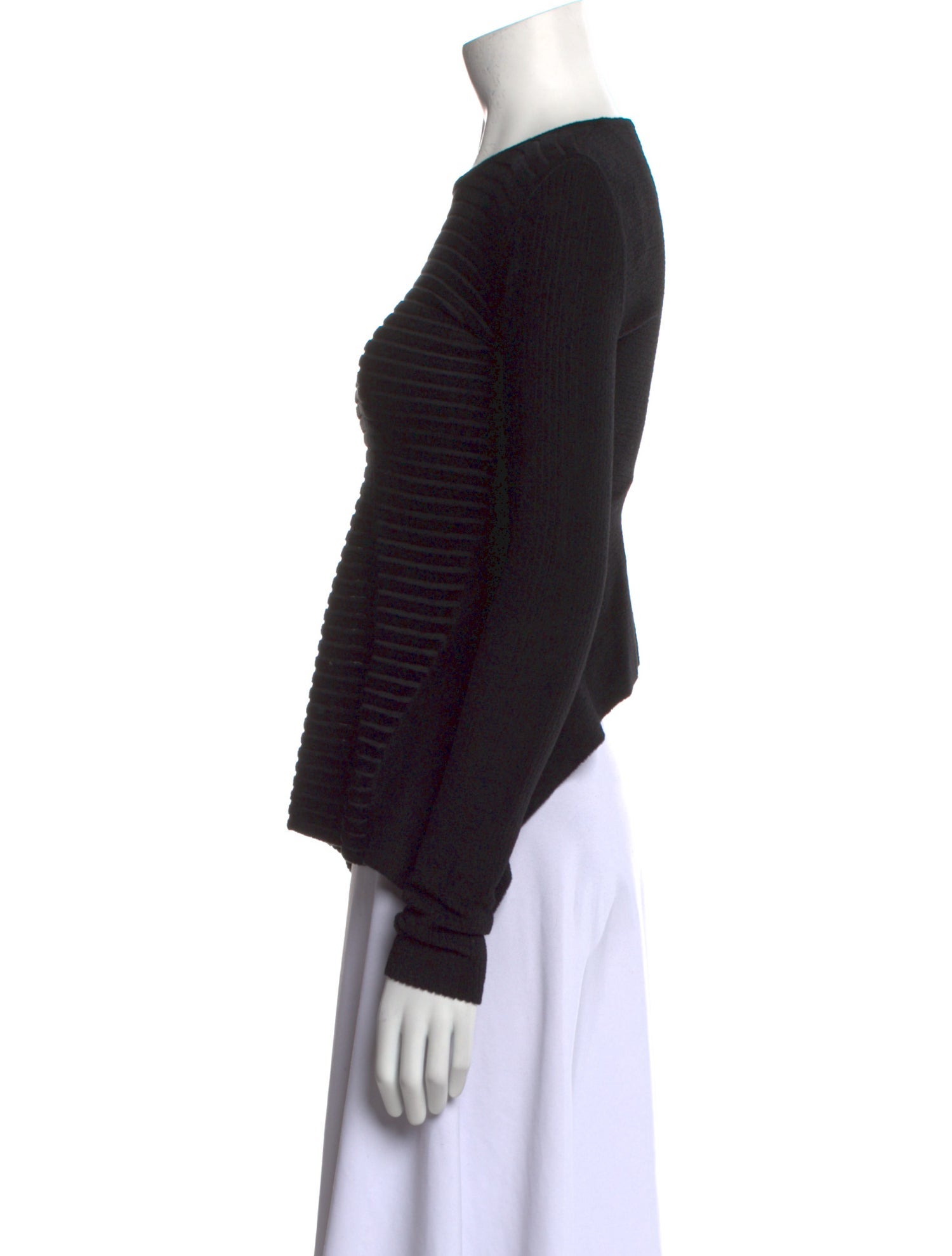 Alexander Wang Crew Neck Long Sleeve Top