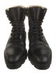 Alexander Wang Leather Printed Combat Boots