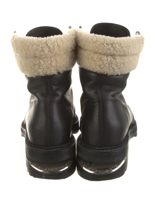 Alexander Wang Leather Printed Combat Boots