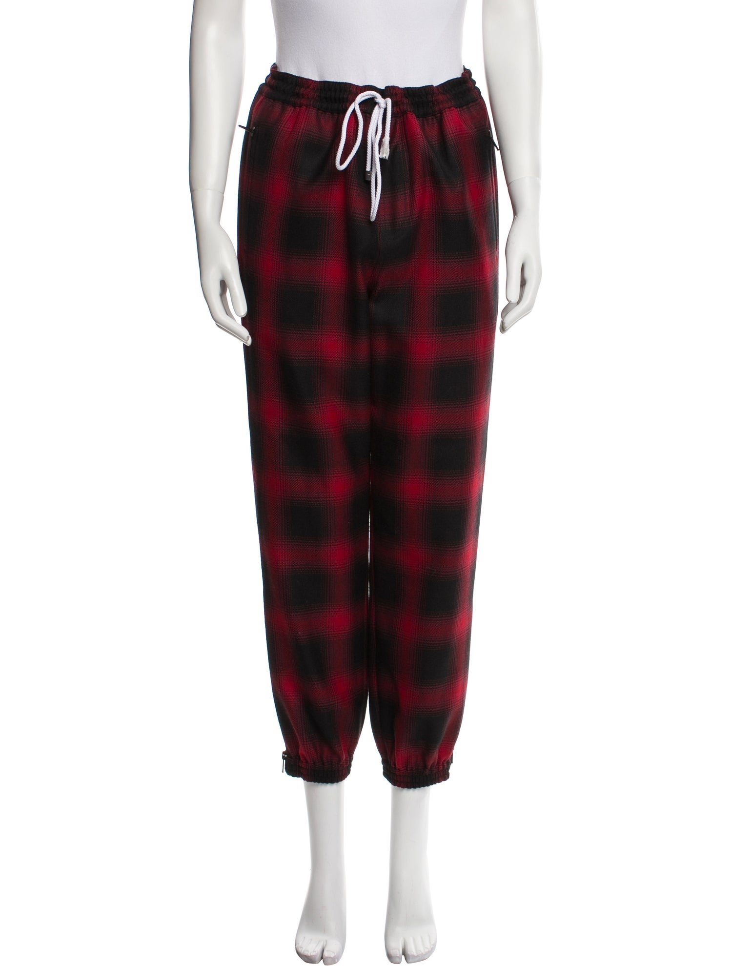 Alexander Wang Plaid Print Sweatpants