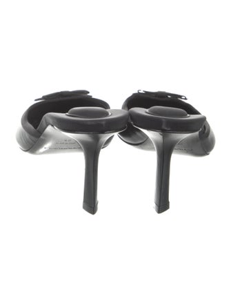 Alexander Wang Leather Bow Accents Mules
