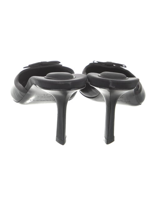 Alexander Wang Leather Bow Accents Mules