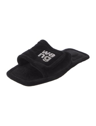 Alexander Wang Crystal Embellishments Slides