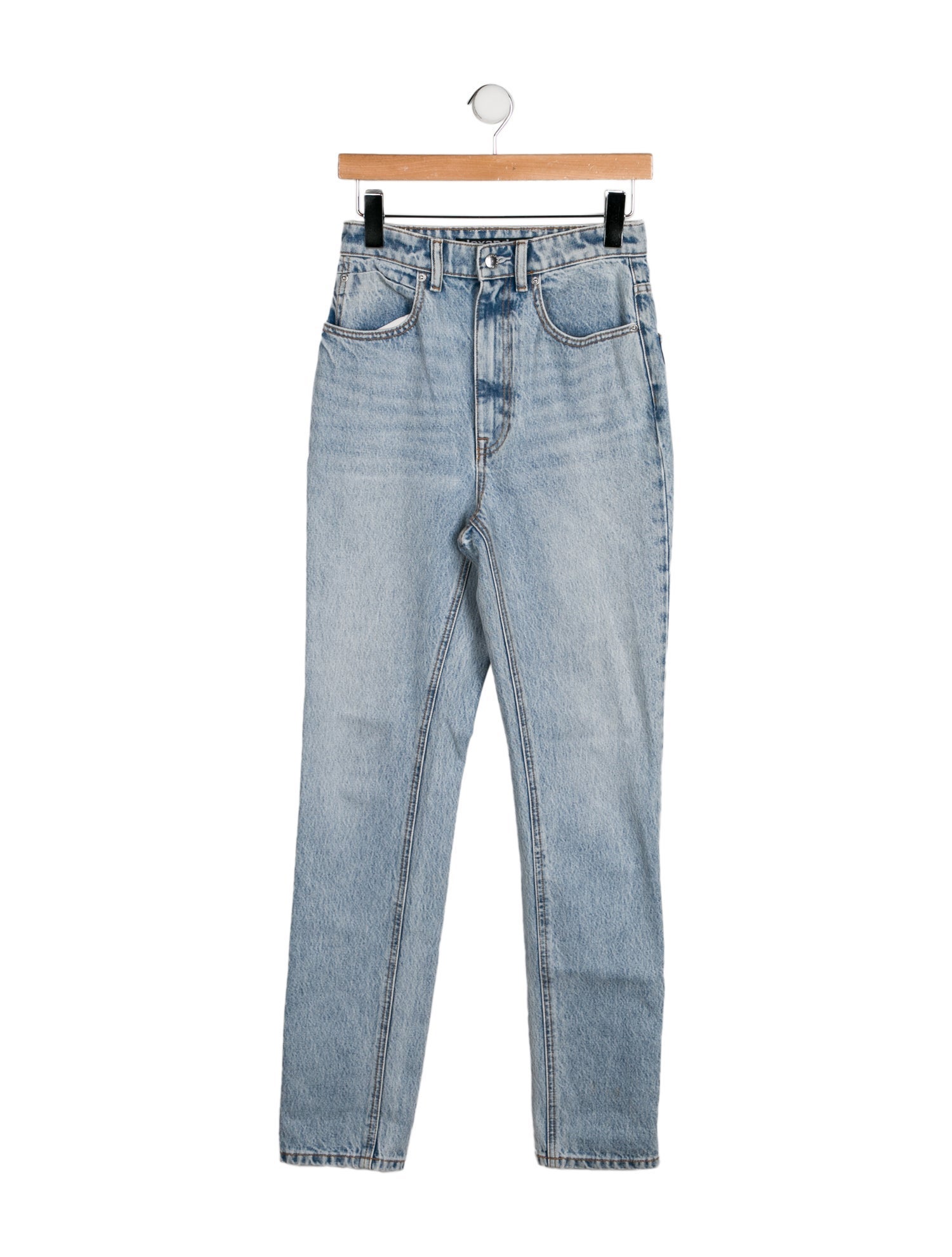 Alexander Wang High-Rise Straight Leg Jeans