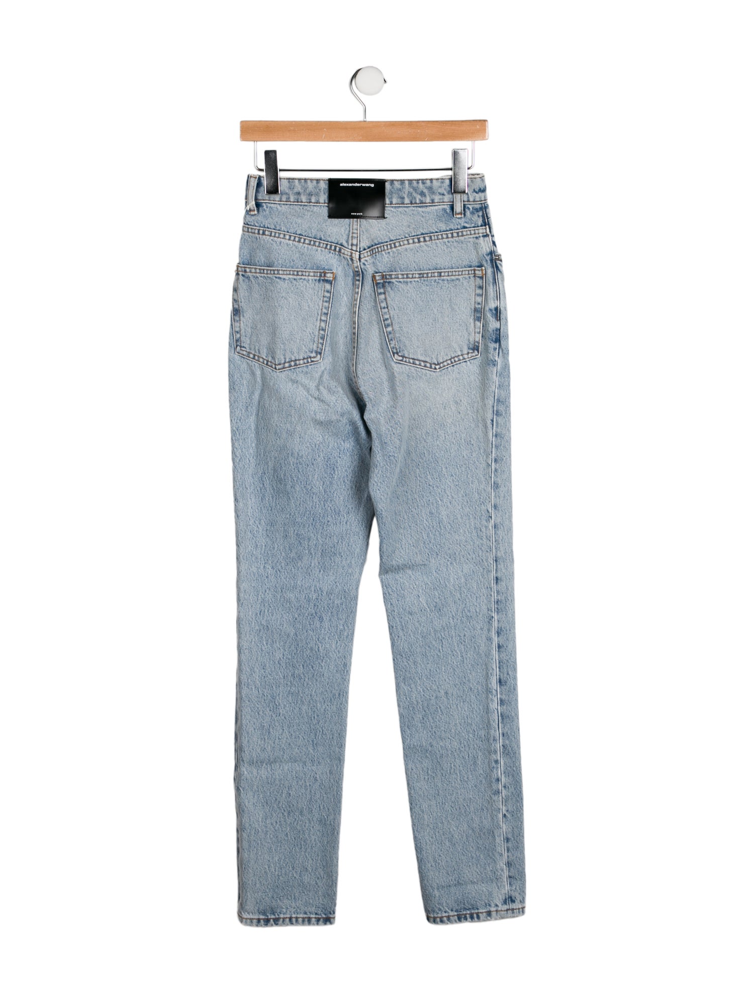 Alexander Wang High-Rise Straight Leg Jeans