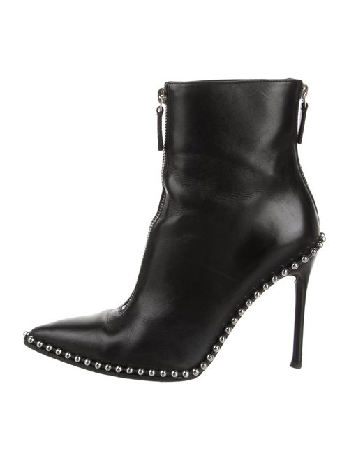 Alexander Wang Leather Studded Accents Boots