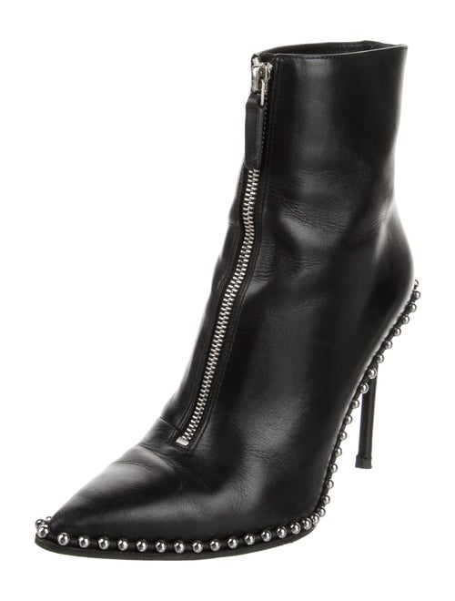 Alexander Wang Leather Studded Accents Boots