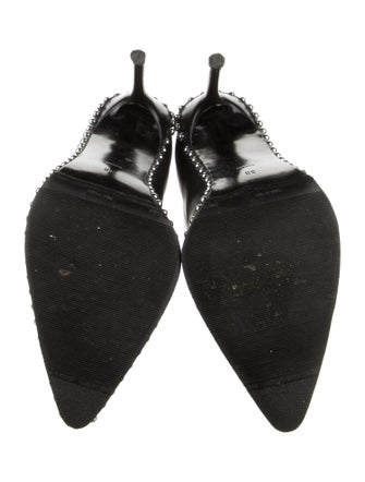 Alexander Wang Leather Studded Accents Boots