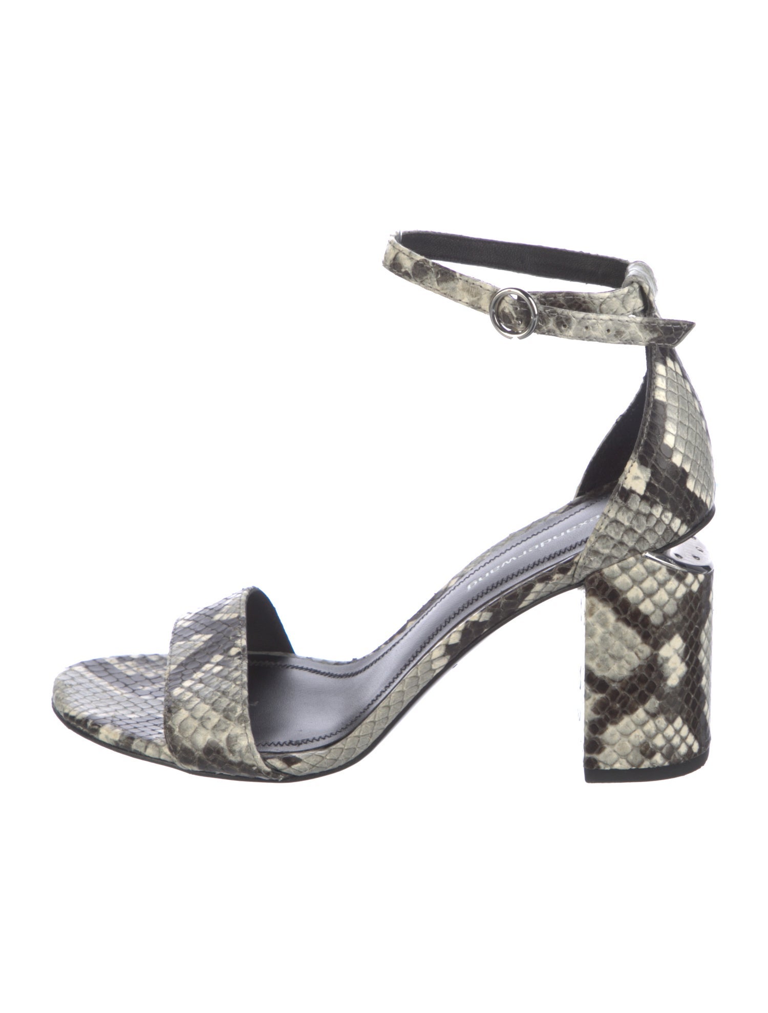 Alexander Wang Leather Animal Print Sandals