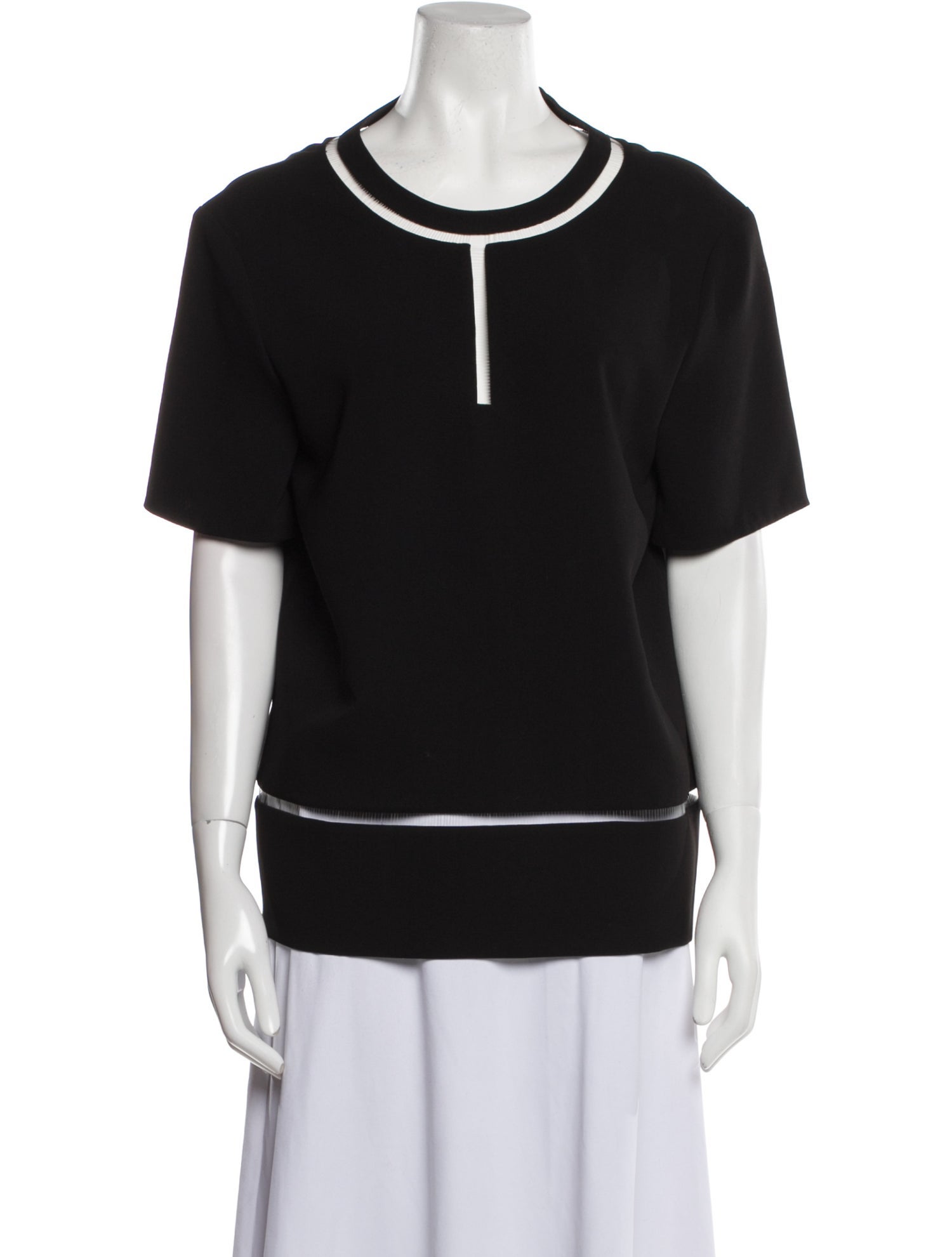 Alexander Wang Scoop Neck Short Sleeve T-Shirt