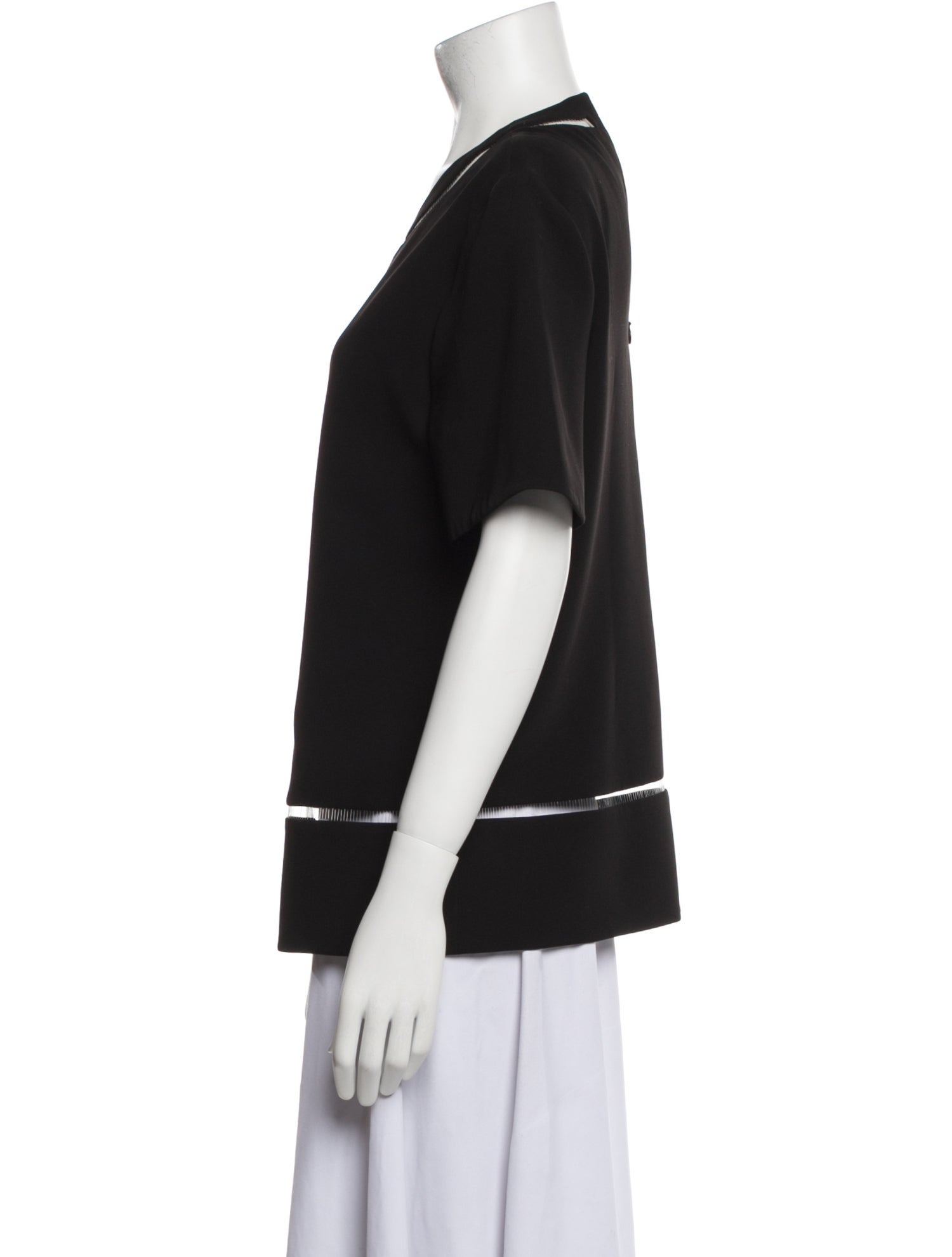 Alexander Wang Scoop Neck Short Sleeve T-Shirt