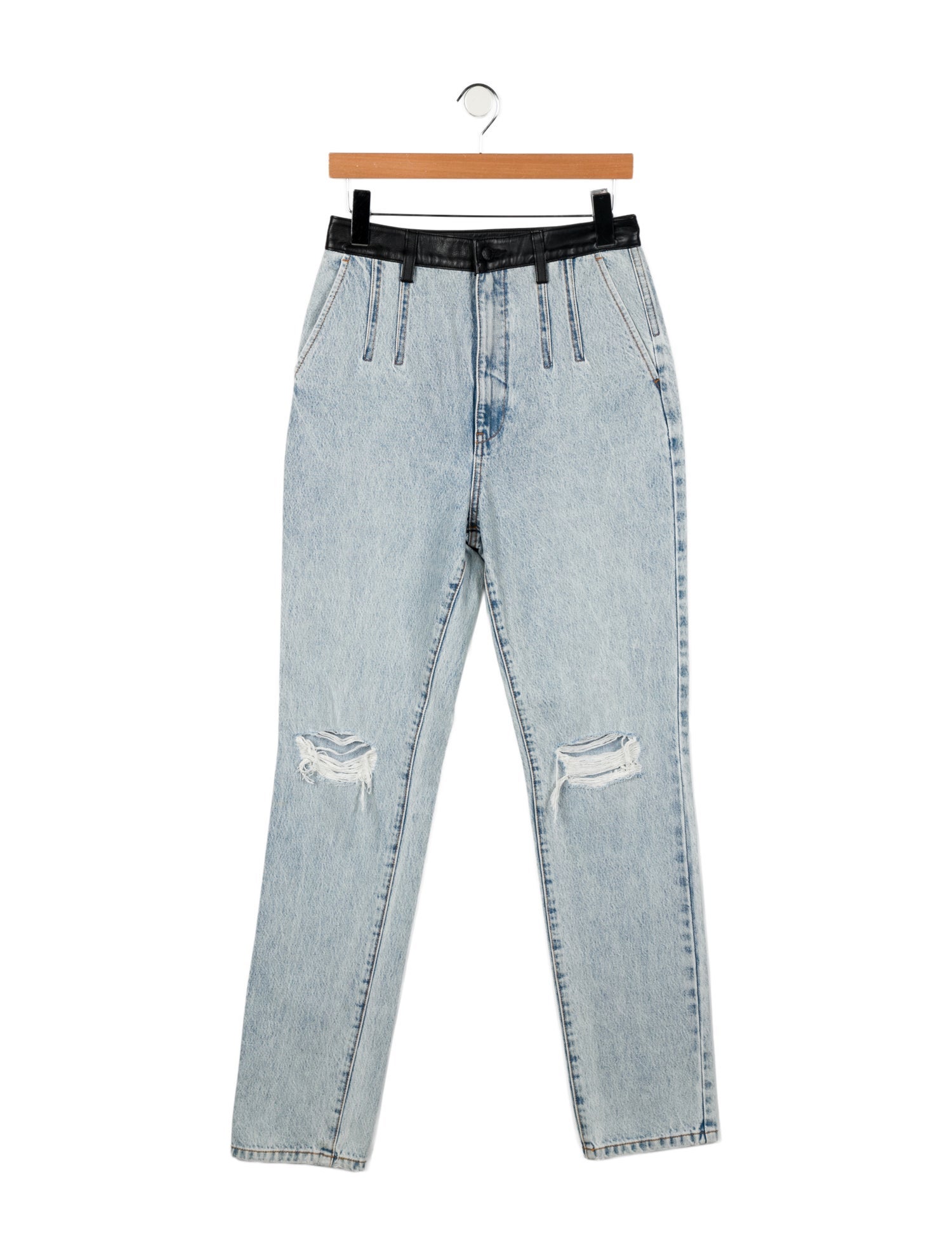 Alexander Wang High-Rise Straight Leg Jeans