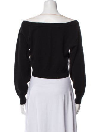 Alexander Wang Wool Off-The-Shoulder Crop Top