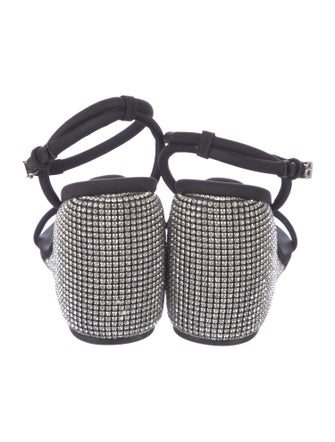 Alexander Wang Neoprene Crystal Embellishments Sandals