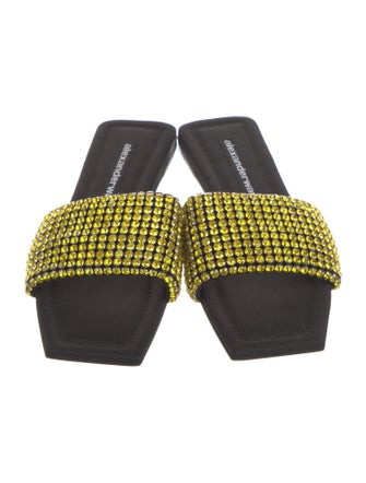 Alexander Wang Crystal Embellishments Slides