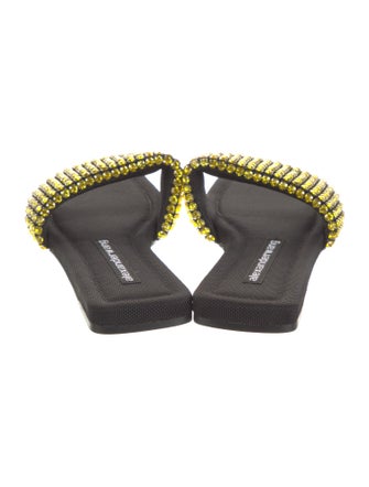 Alexander Wang Crystal Embellishments Slides