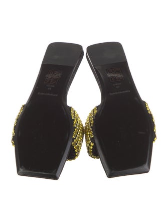 Alexander Wang Crystal Embellishments Slides